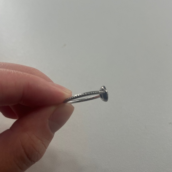 Pandora Silver Ring with Clear Stones - Picture 2 of 2